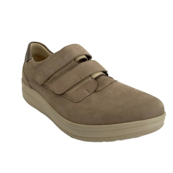 Hartjes Sneakers Tan Leather Hook & Loop 7.5 - Picture 1 of 11